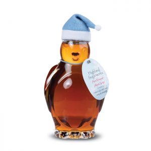 Pure Maple Syrup in Gingerbread Man Glass Bottle with Hat 3.4 oz